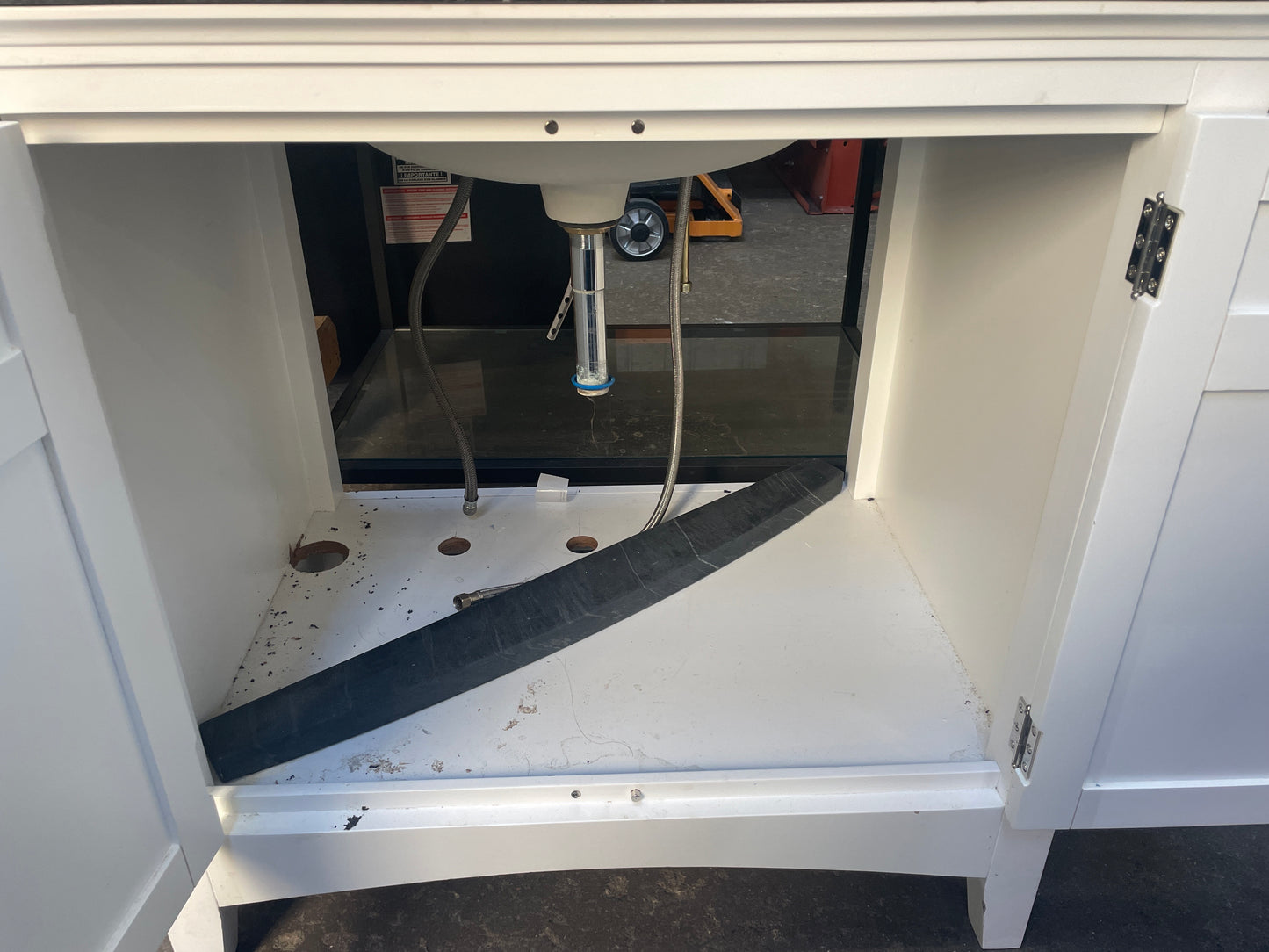 32in Single Bathroom Vanity, White Painted Finish [#J616.03]