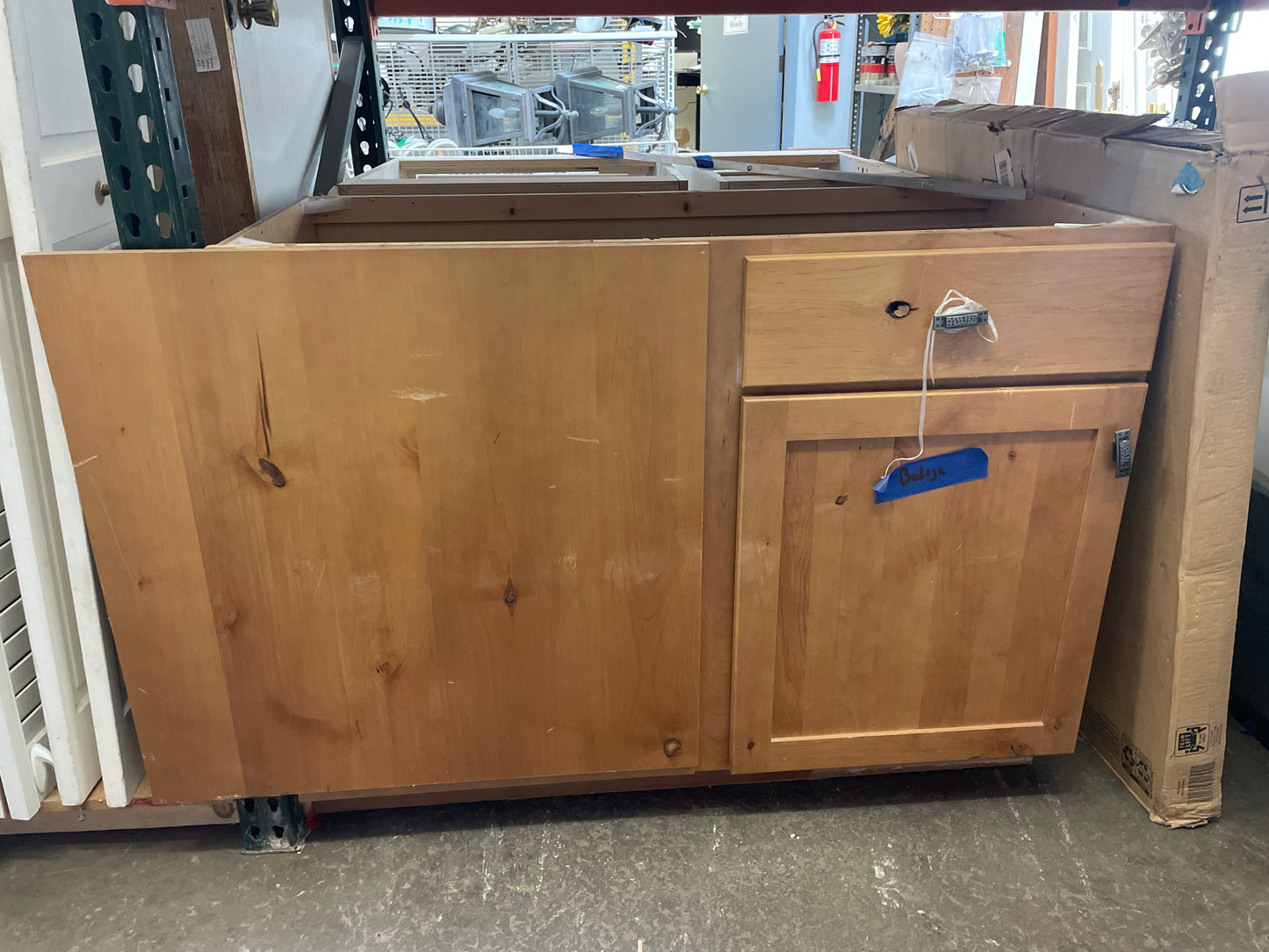 52in Base Cabinet, Natural Wood Finish [#J616.05]