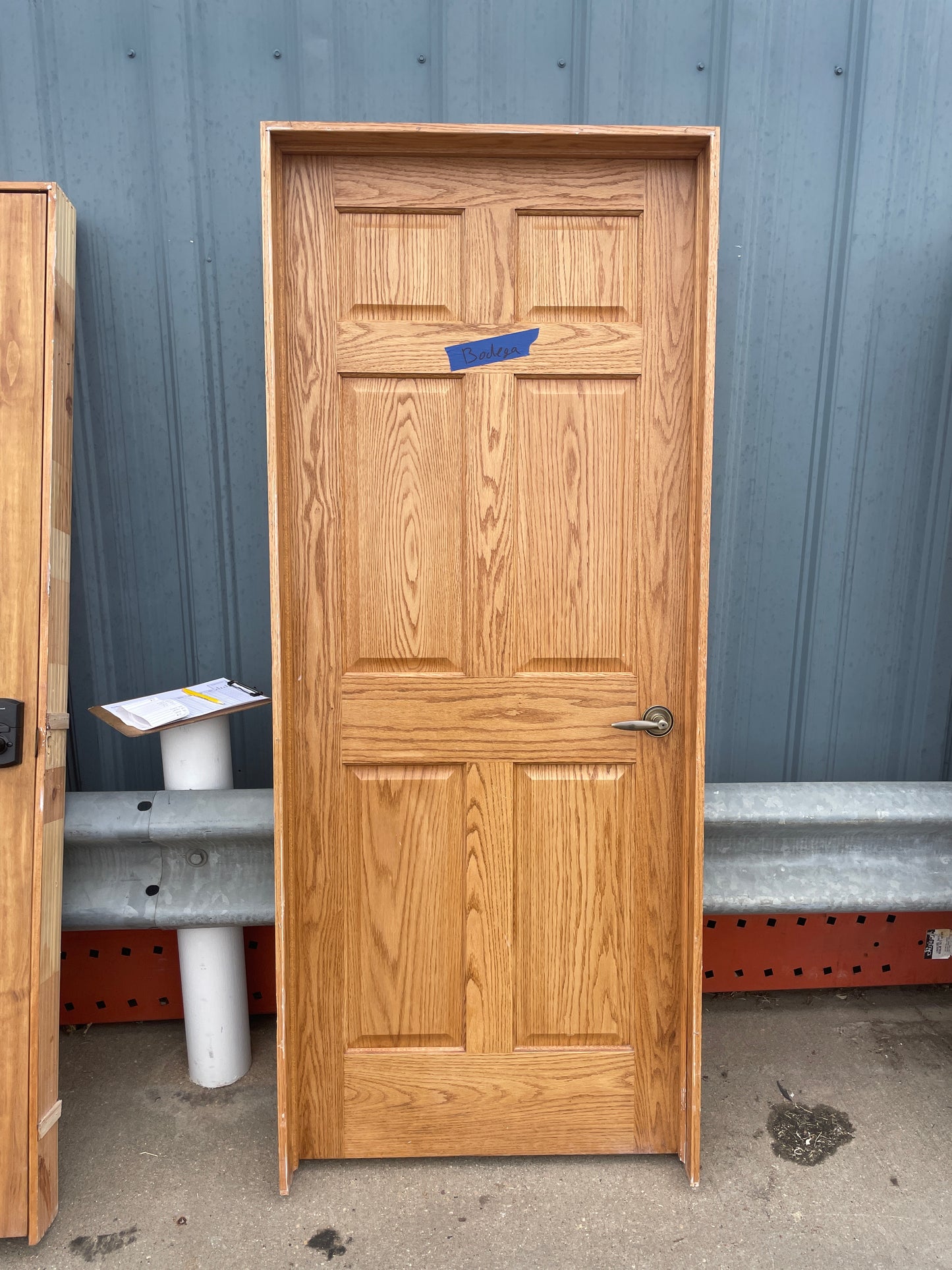 32x80 RHS Interior Solid 6 Panel Prehung Door, Wood Finish [#J622.02]