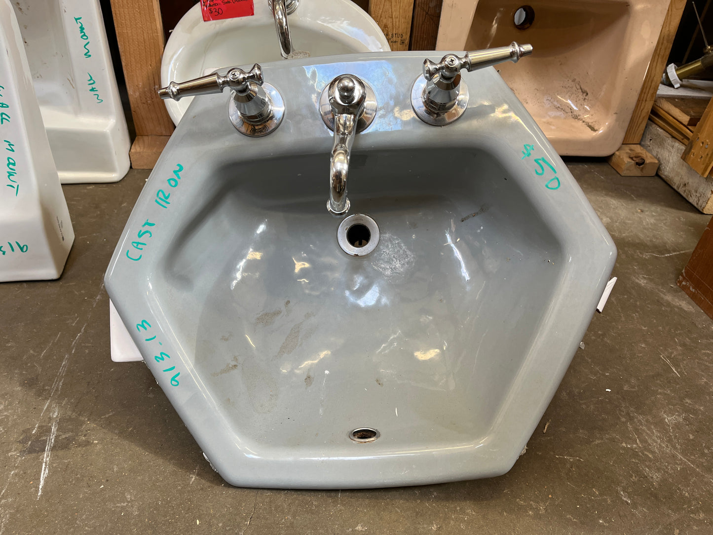 Kohler Cast Iron Hexagonal Sink [913.13]