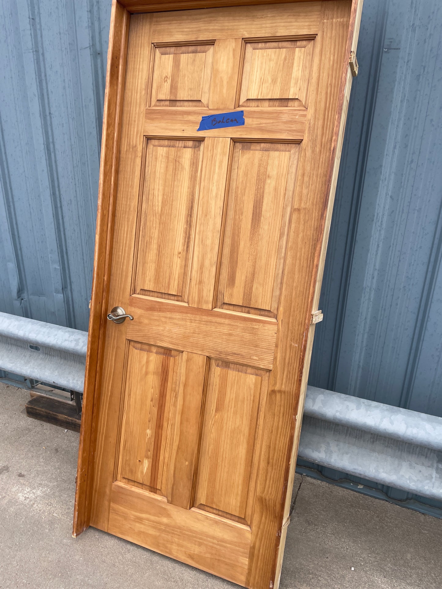 32x80 RHS Interior Hollow 6 Panel Prehung Door, Wood Finish [#J622.06]