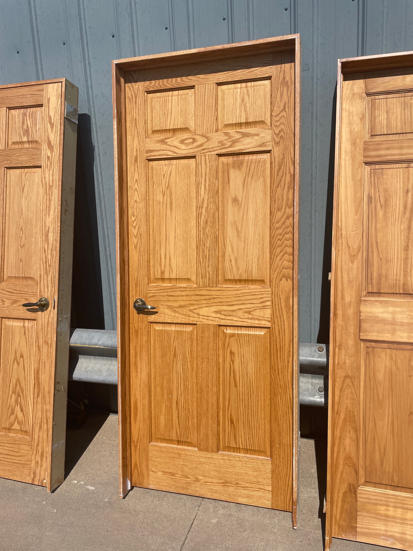 32x80 RHS Interior Solid 6 Panel Prehung Door, Wood Finish [#J622.14]
