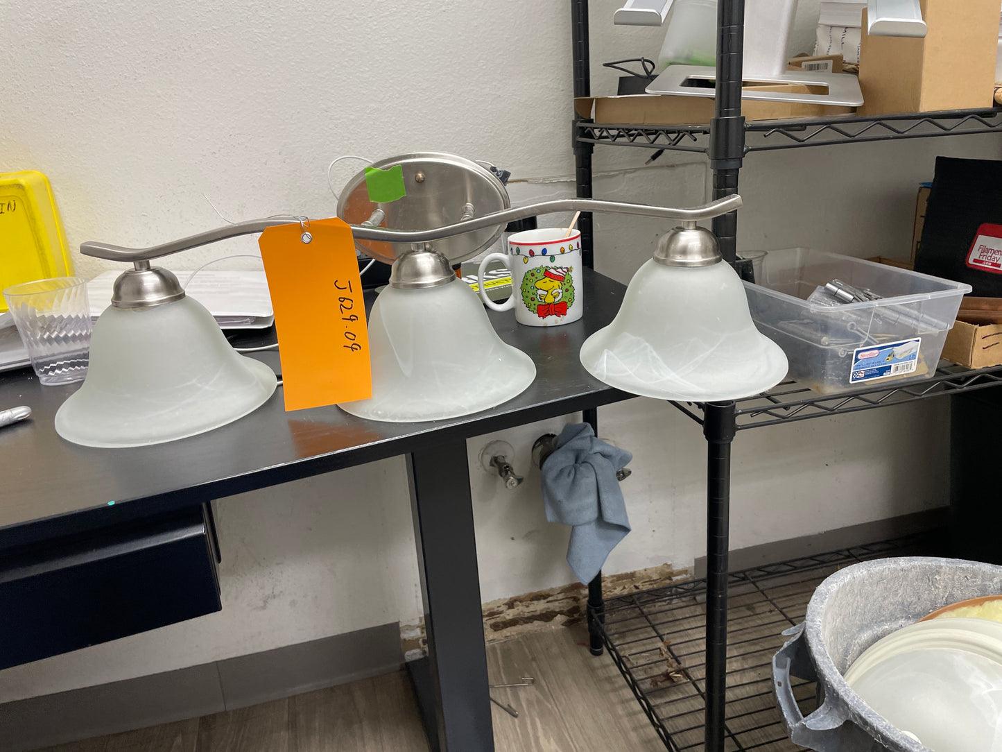 3-Light Reclaimed Vanity Bar, Brushed Nickel  ID #J629.09
