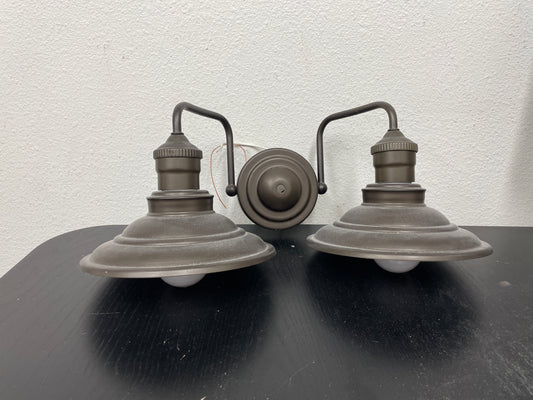 2-Light Reclaimed Barn Sconce, Oil-Rubbed Bronze