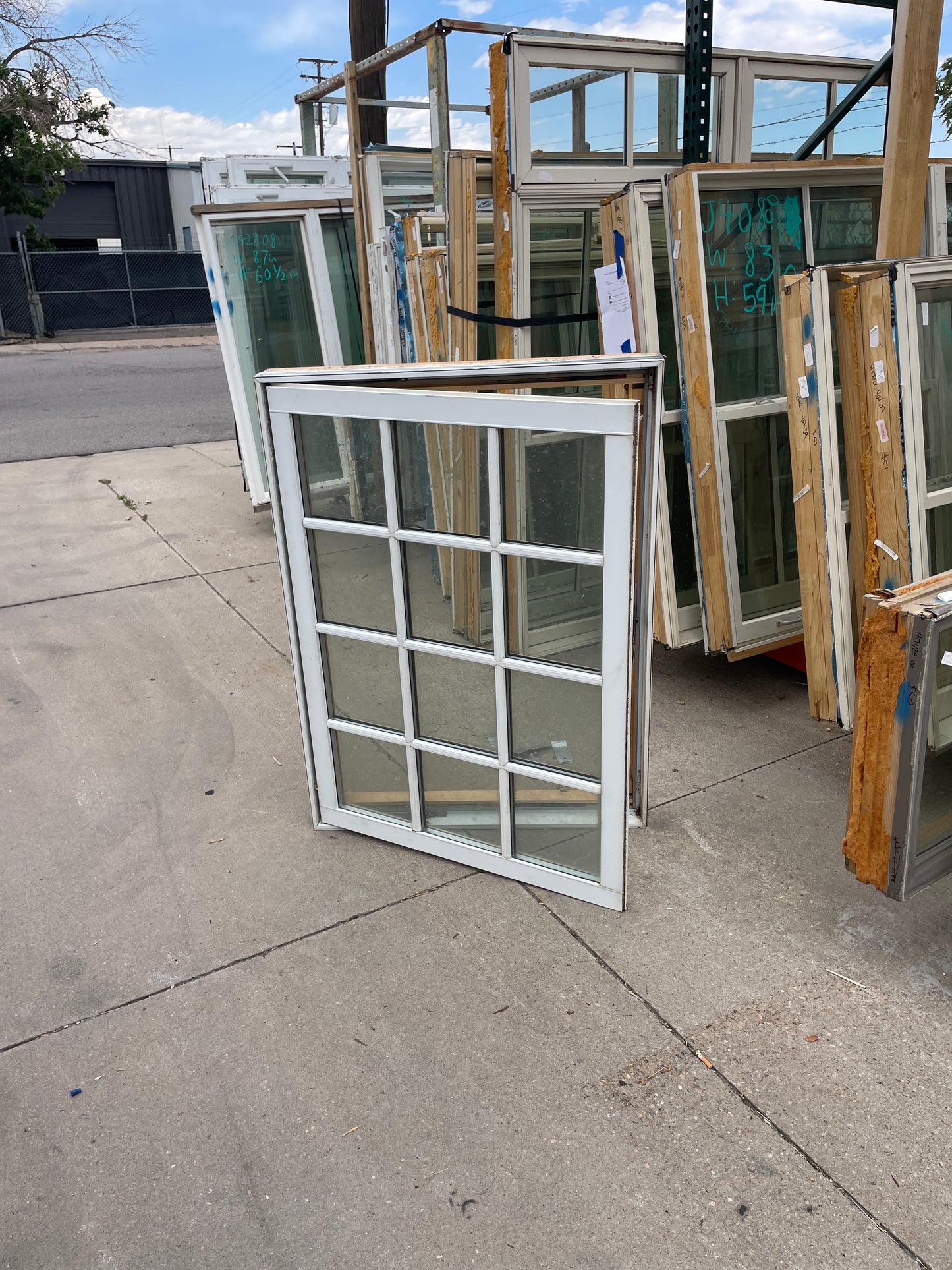 35x47 Reclaimed Casement Wood Window, Natural [#J630.09]