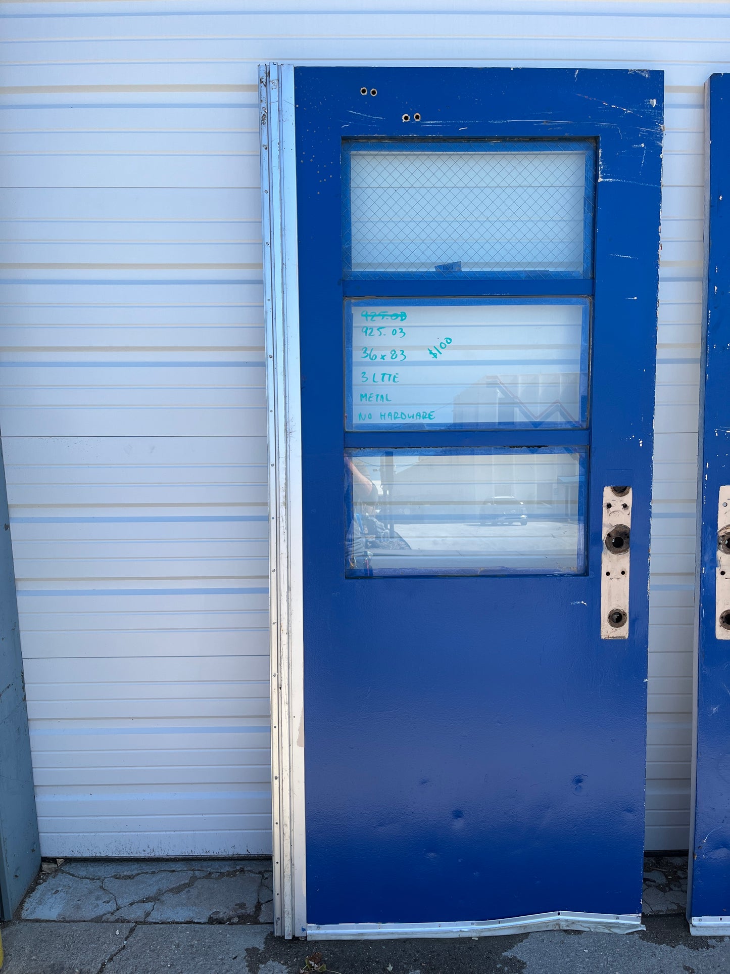 Blue Metal 3-Lite Door [925.03]