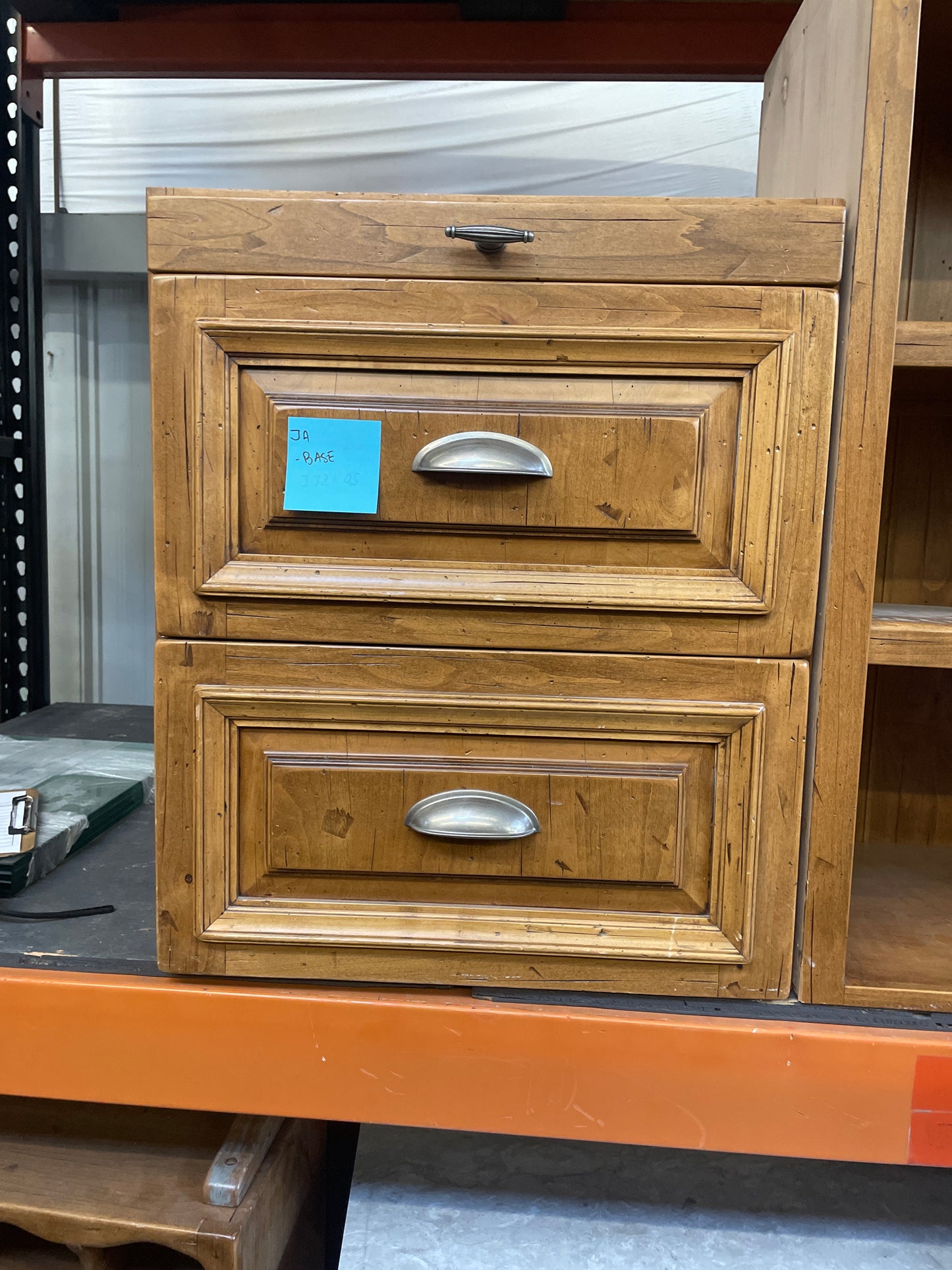 23in Base Cabinet, Natural Wood Finish
