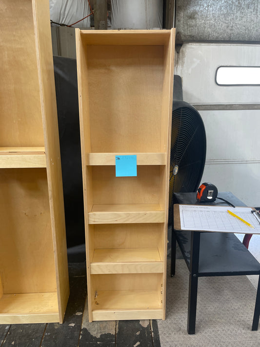12in Tall Shelf Unit, Natural Wood Finish