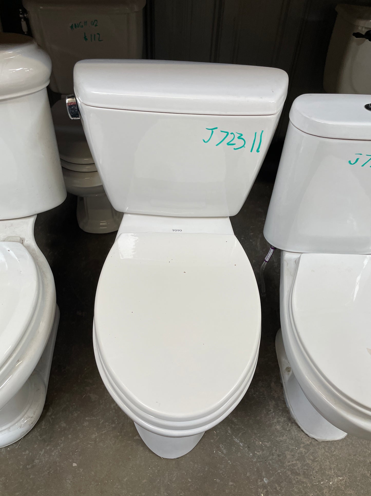 Toto Elongated Two-Piece Single Flush Toilet, White