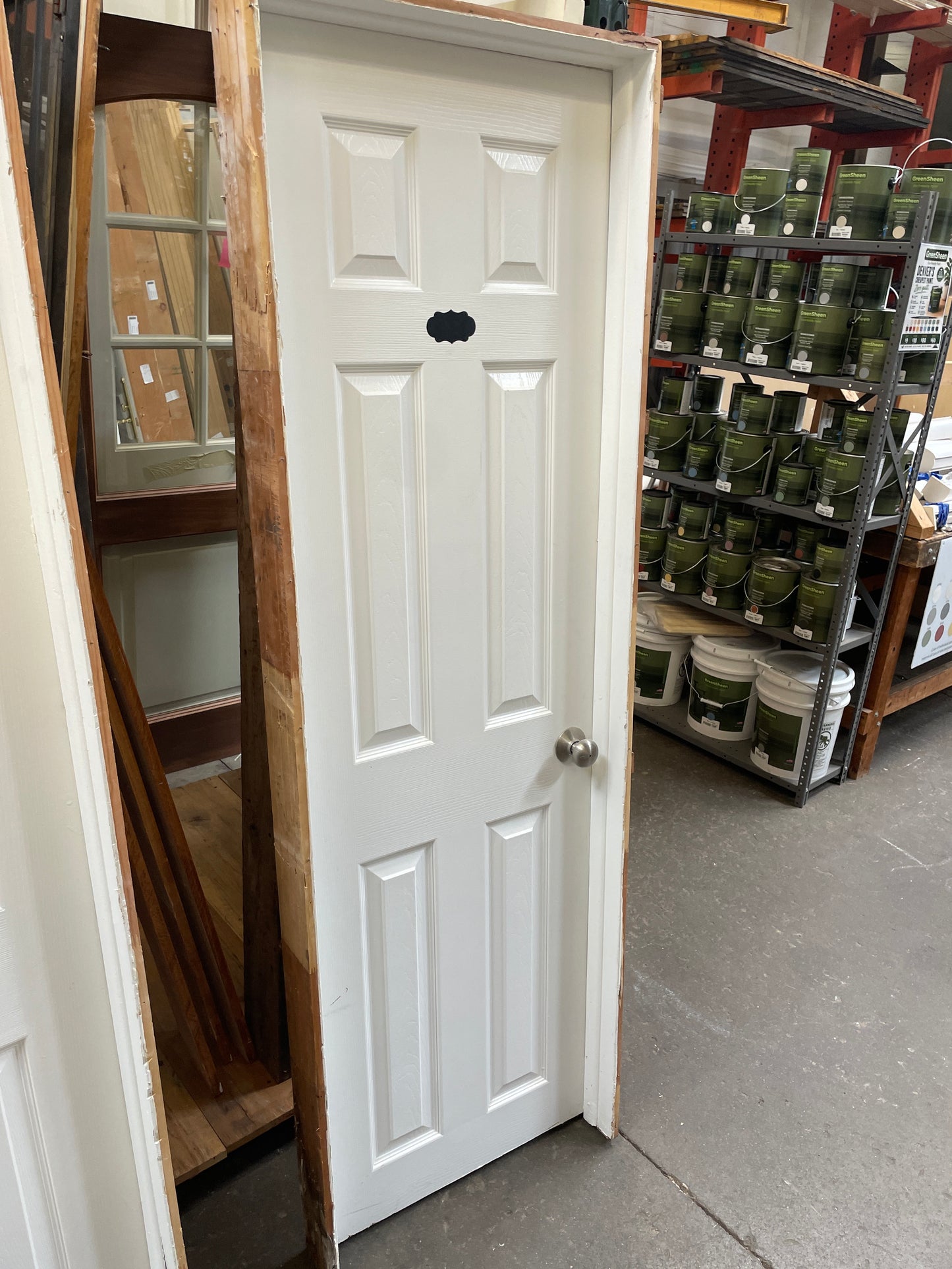 24x77 RHS Interior Hollow 6 Panel Prehung Door, White