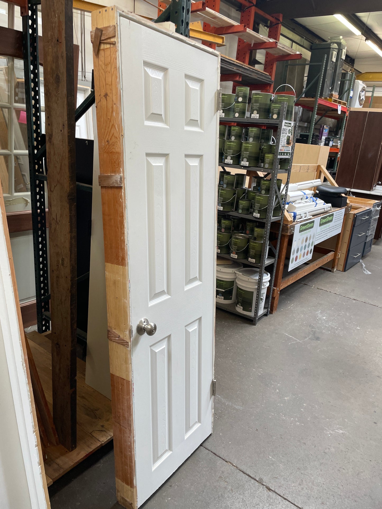24x77 RHS Interior Hollow 6 Panel Prehung Door, White