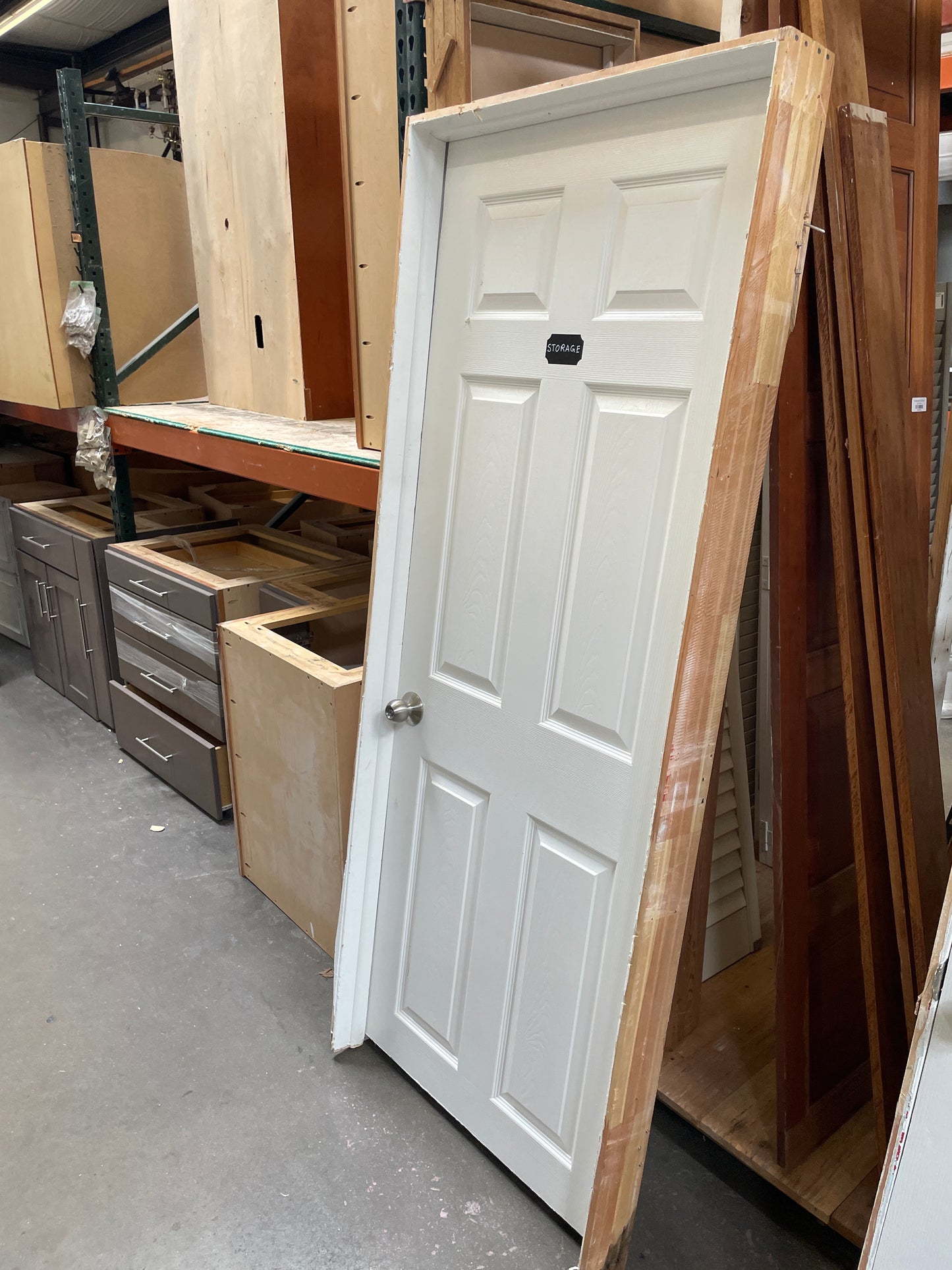 30x76 LHS Interior Hollow 6 Panel Prehung Door, White [#J727.04]