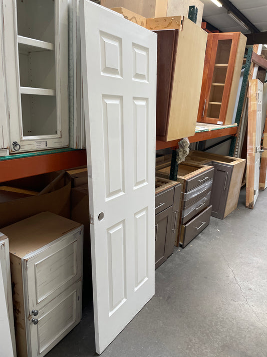 28x80 RHS Interior Solid 6 Panel Slab Door, White [#J727.05]