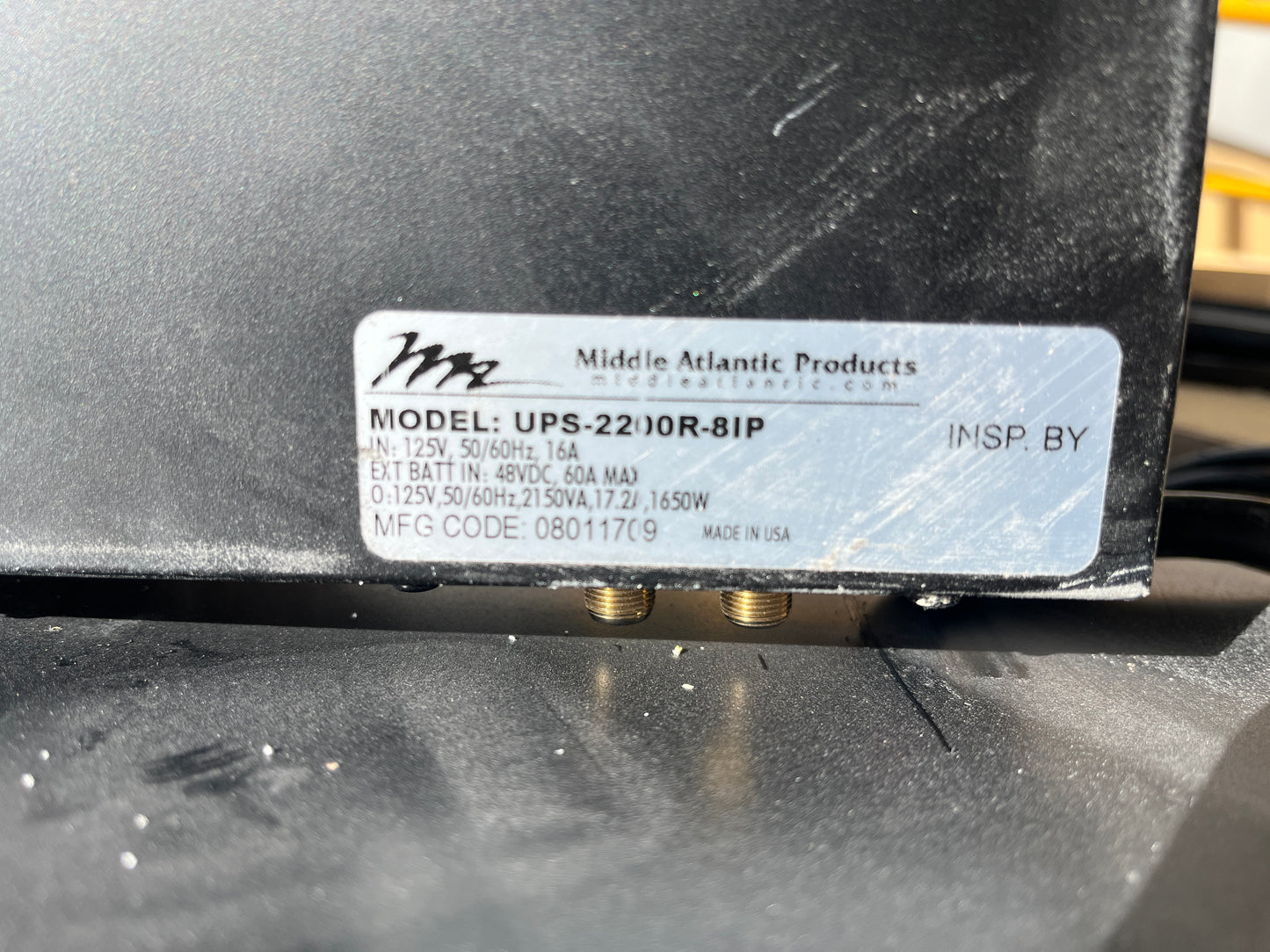 Middle Atlantic UPS Battery Backup w/ Battery Pack [#E505.07]
