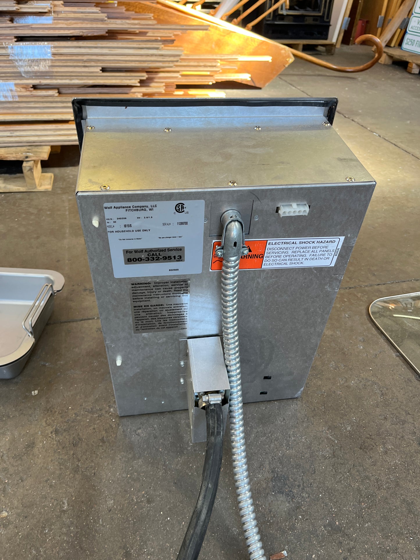 Wolf Warming Drawer / Steamer Unit [#E505.08]