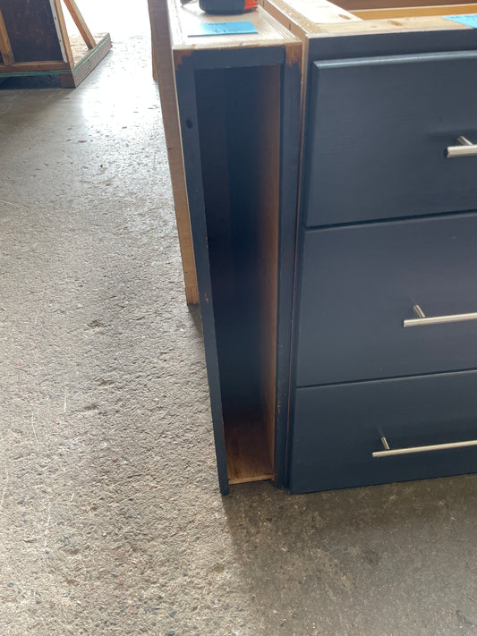 5in Base Cabinet, Dark Blue Finish