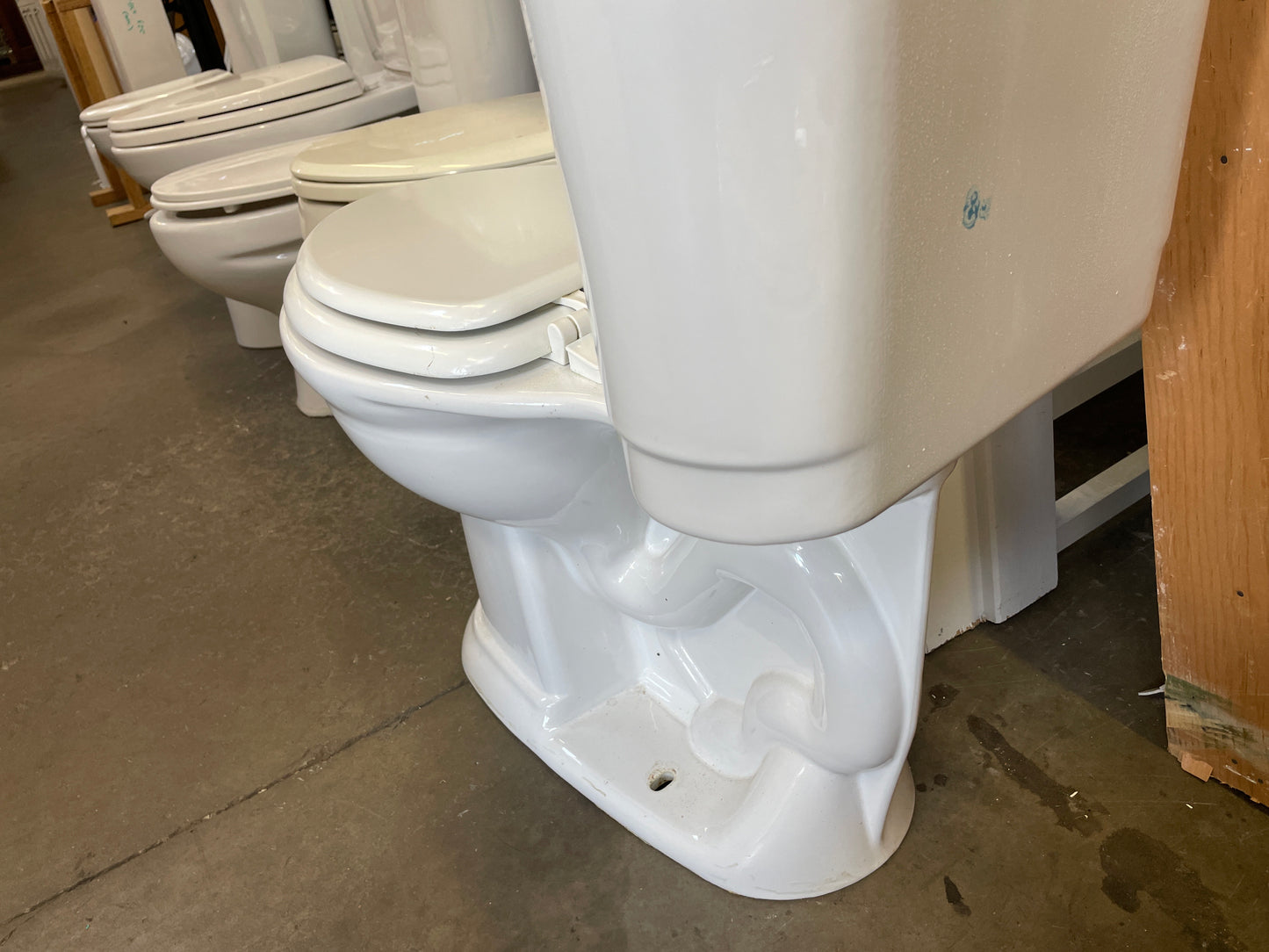 Elongated Two-Piece Single Flush Toilet, White