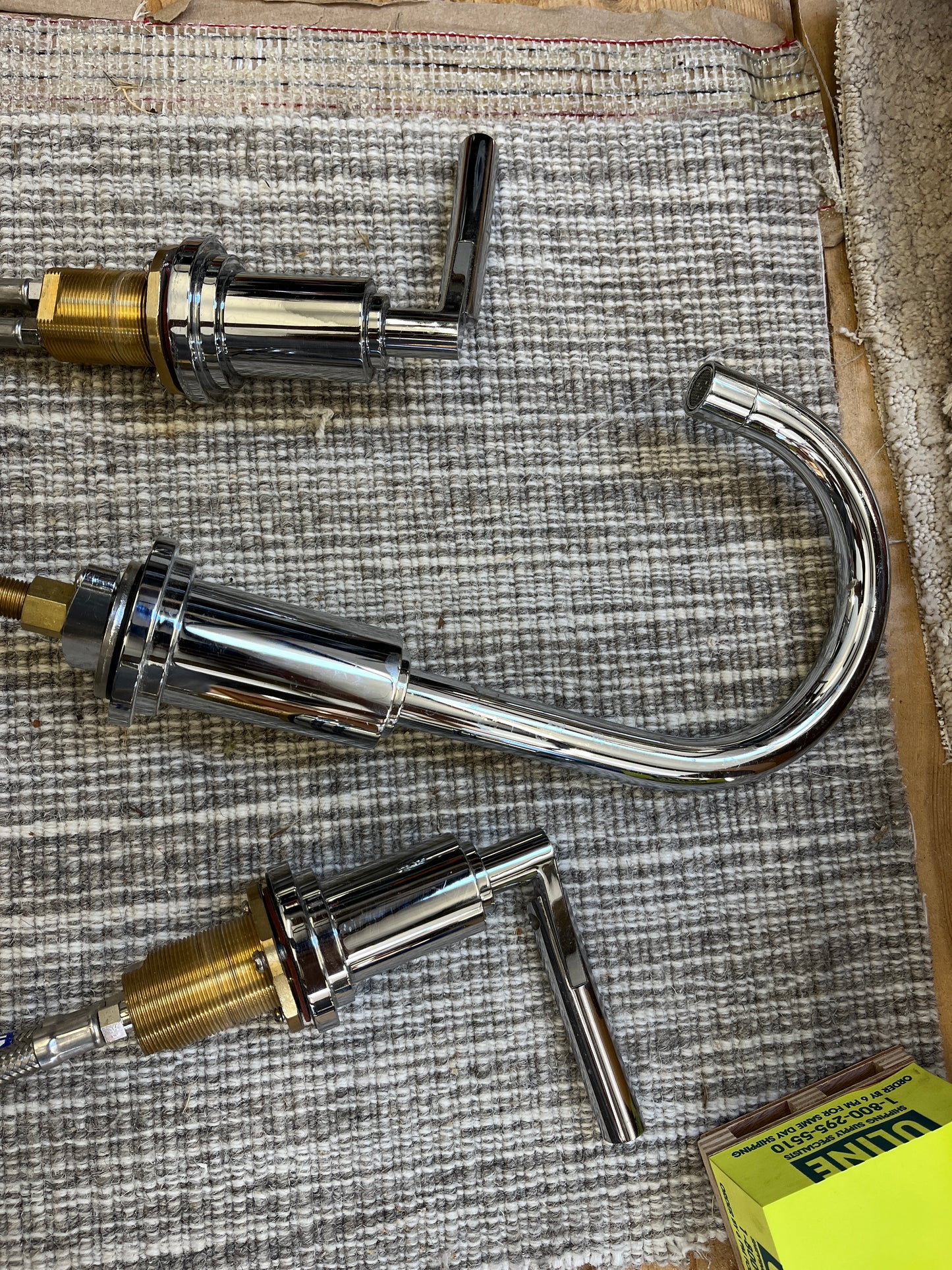 Modern Chrome 3-Piece Bathroom Faucet Set [#E506.04]