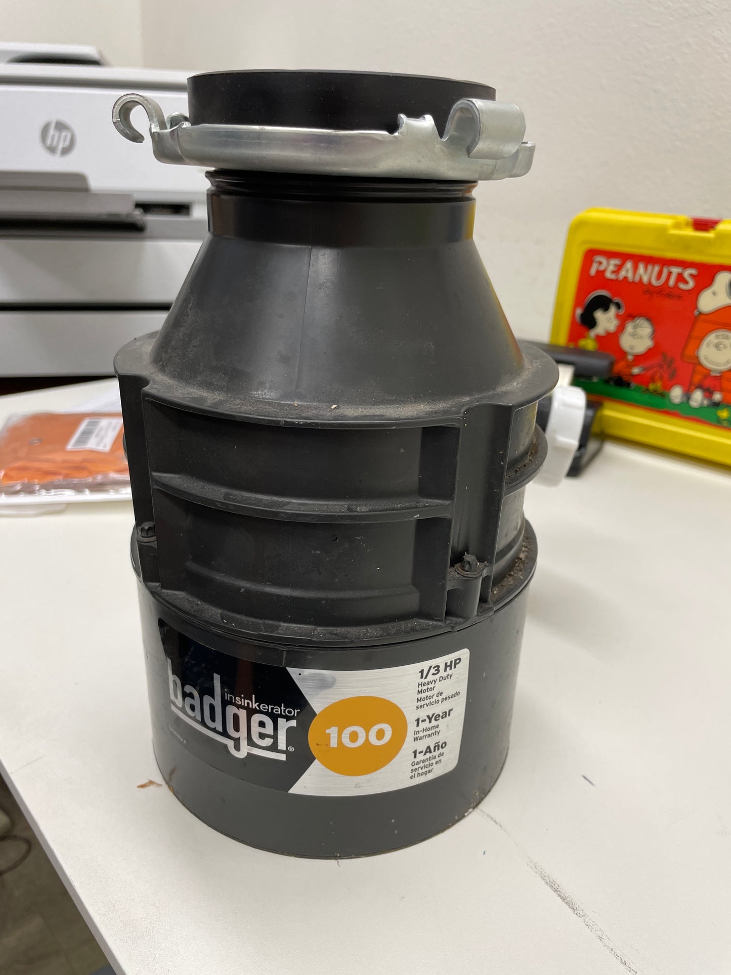 Reclaimed InSinkErator Badger 100 Garbage Disposal, 1/3 HP