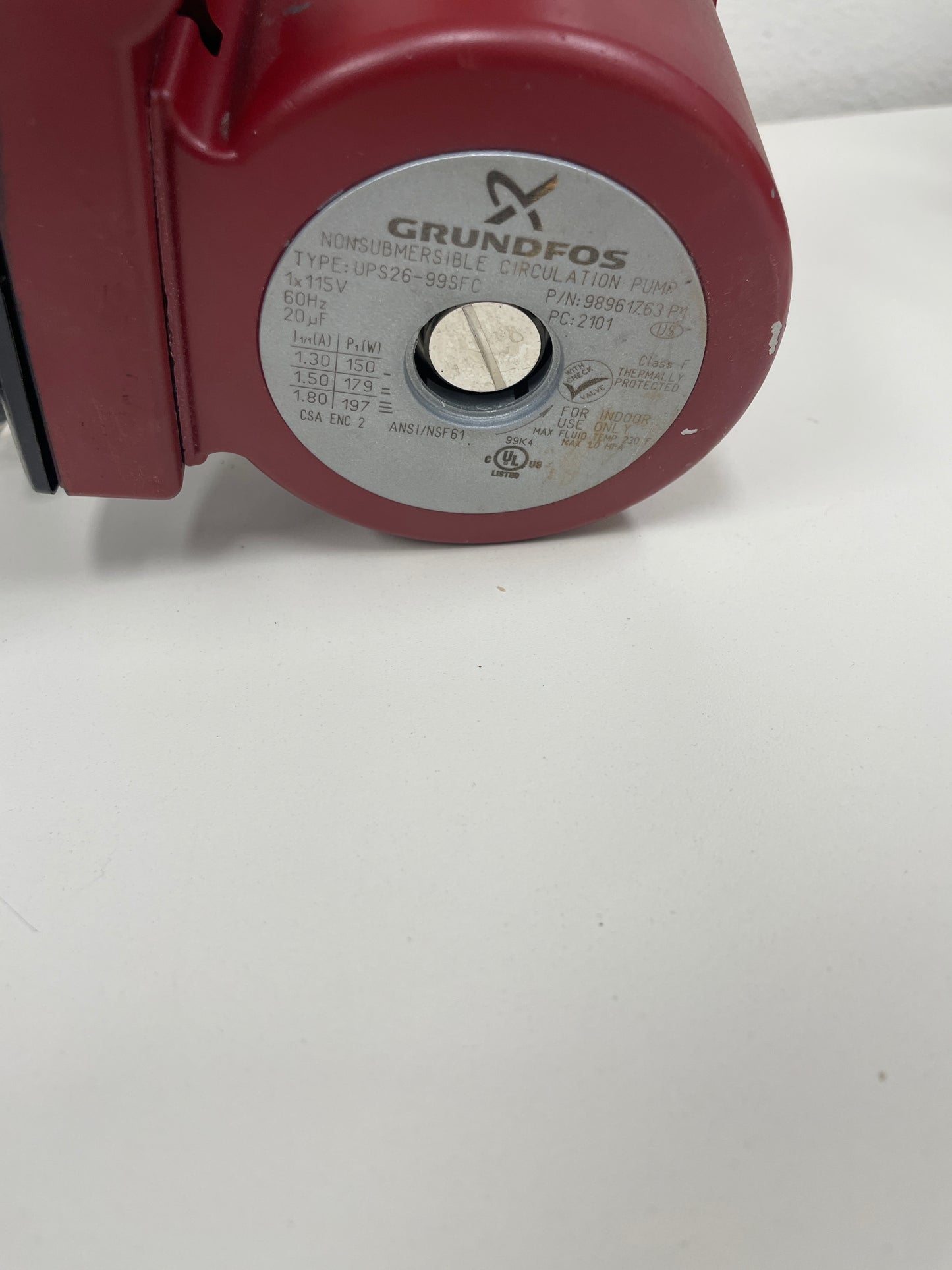 Grundfos UPS26-99SFC Nonsub Circulation Pump, 115V