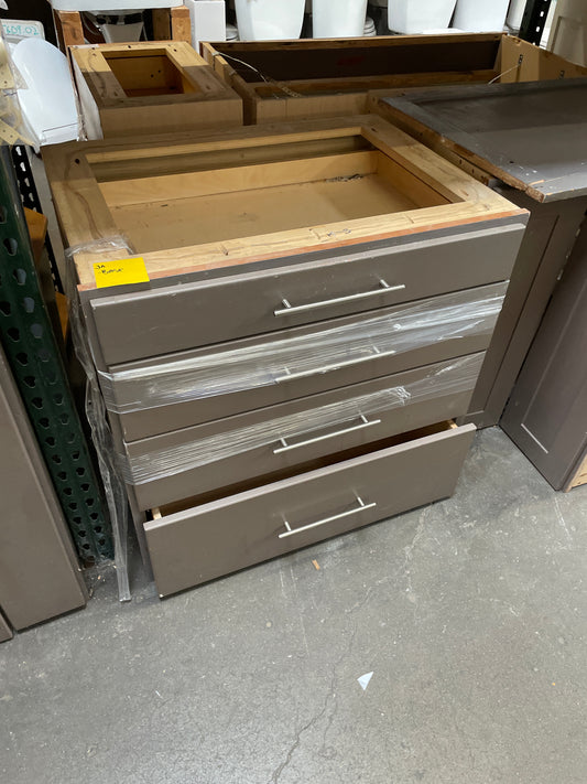 33in Base Cabinet, Gray Finish