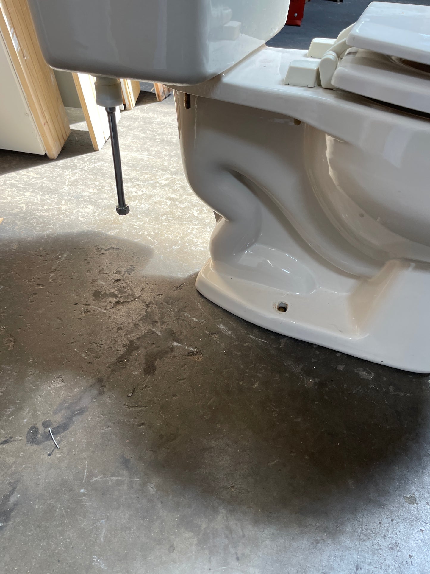 Round Two-Piece Single Flush Toilet, Biscuit [#J803.11]