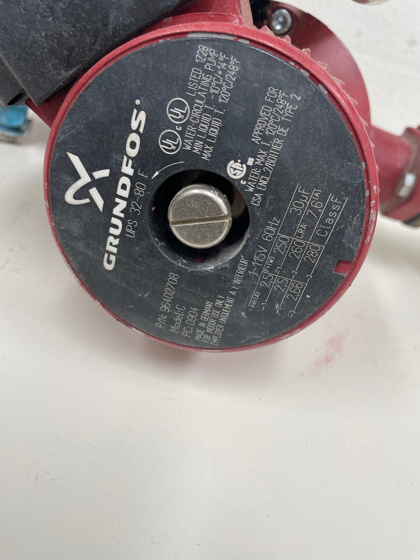 Grundfos UPS 32-80F Hydronic Circulation Pump, 115V