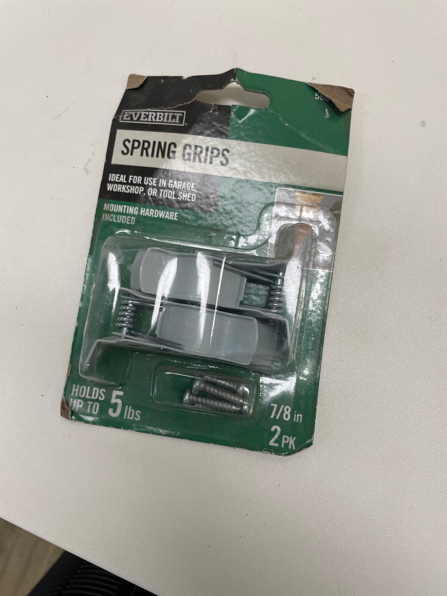 Everbilt Spring Grips, 7/8in, 2 Pack, Holds 5 lbs