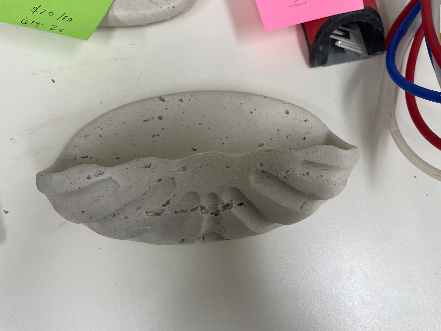 Tile Inset Soap Dish, Concrete Gray