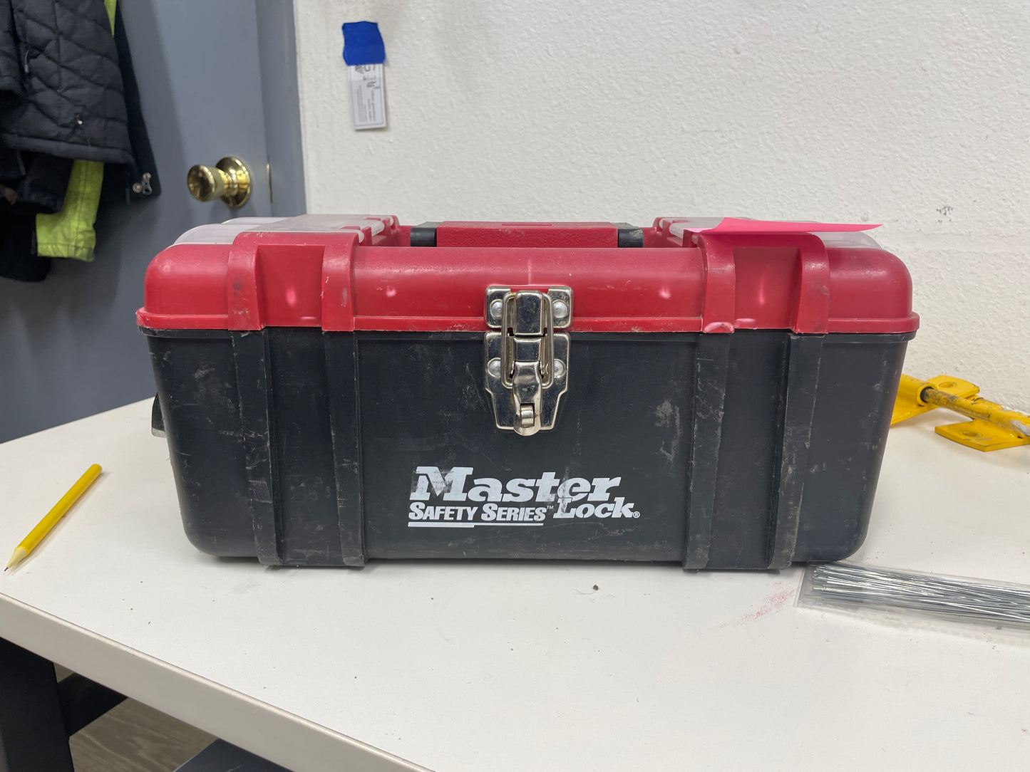 Master Safety Series Toolbox, Red and Black