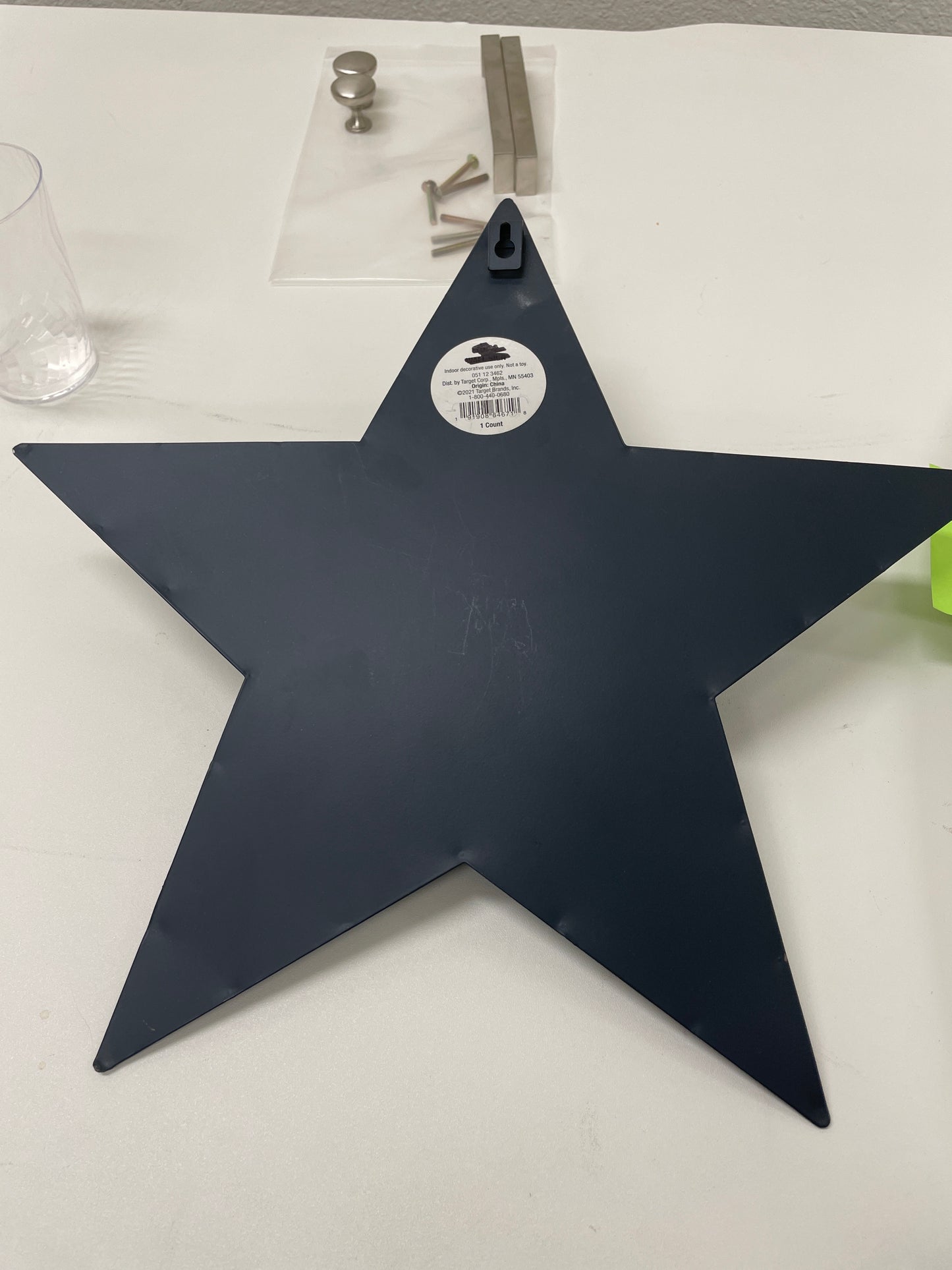 Star Wall Sign, Blue