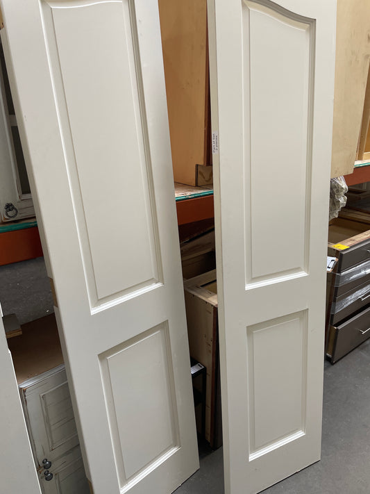 41x83 Interior Solid 4 Panel Double Door Pair, White