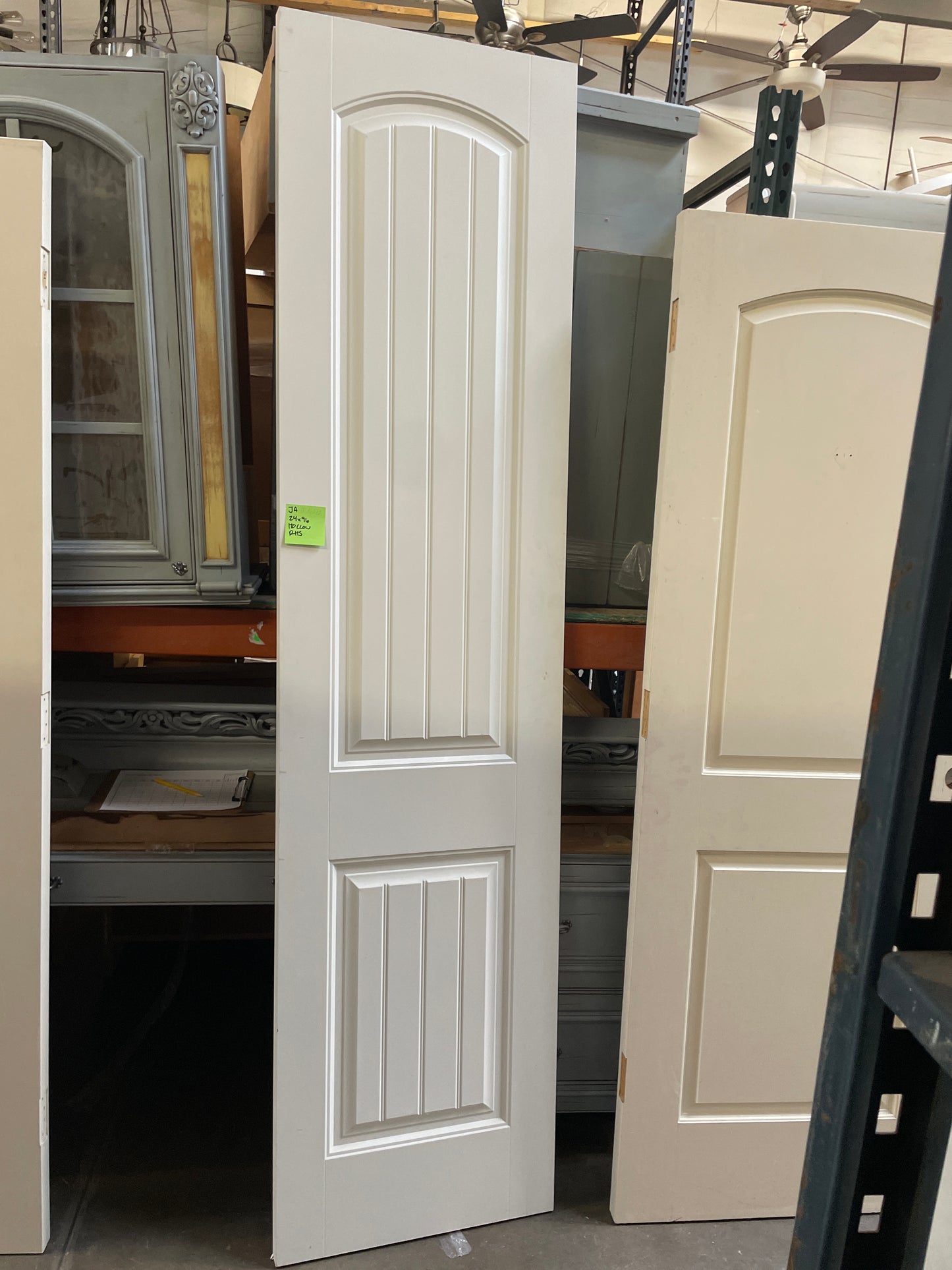24x96 LHS Interior Hollow 2 Panel Slab Door, White