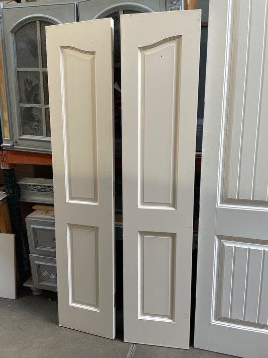 35x83 Interior Solid 4 Panel Double Door Pair, White