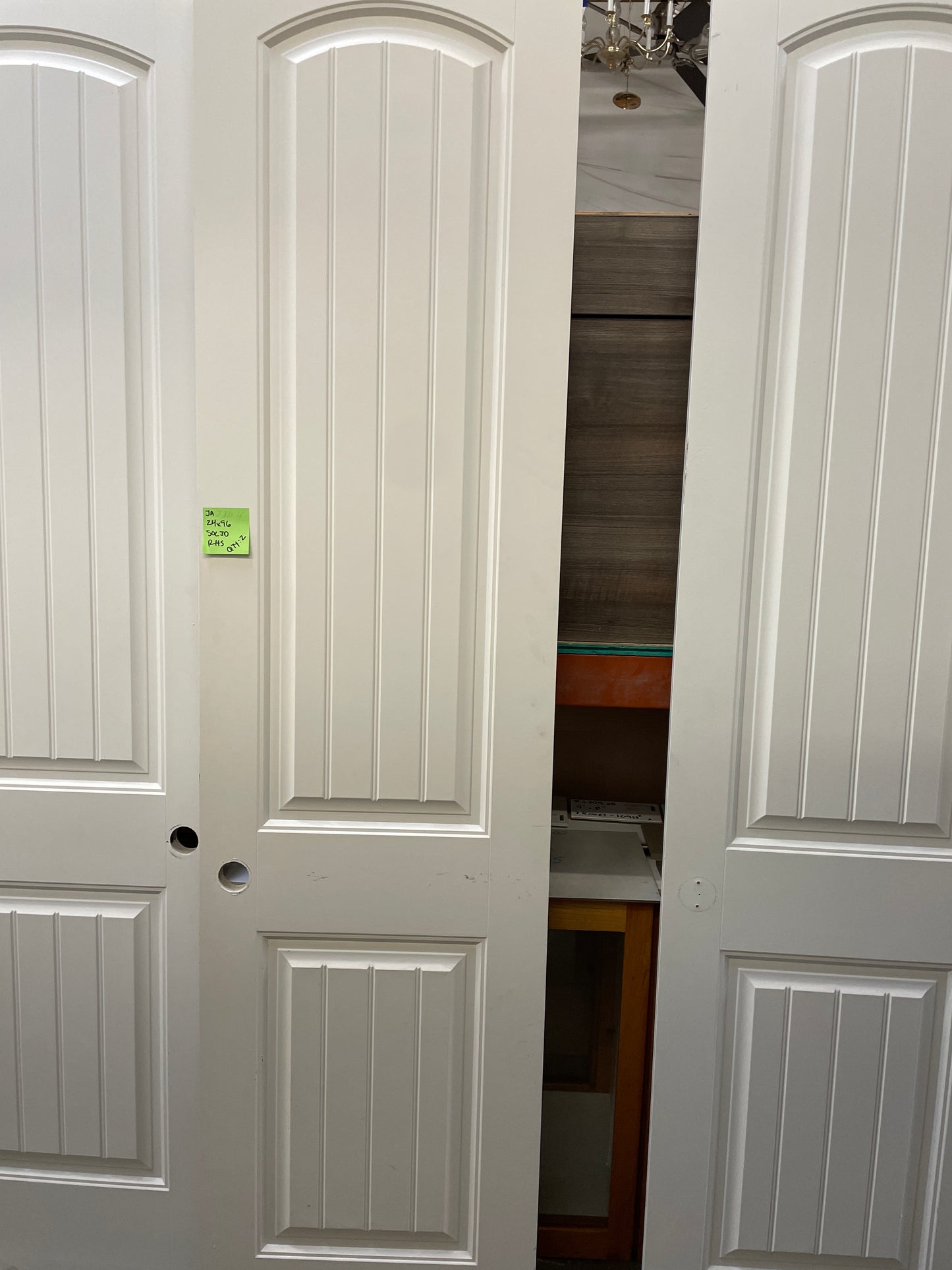 24x96 RHS Interior Solid 2 Panel Slab Door, White