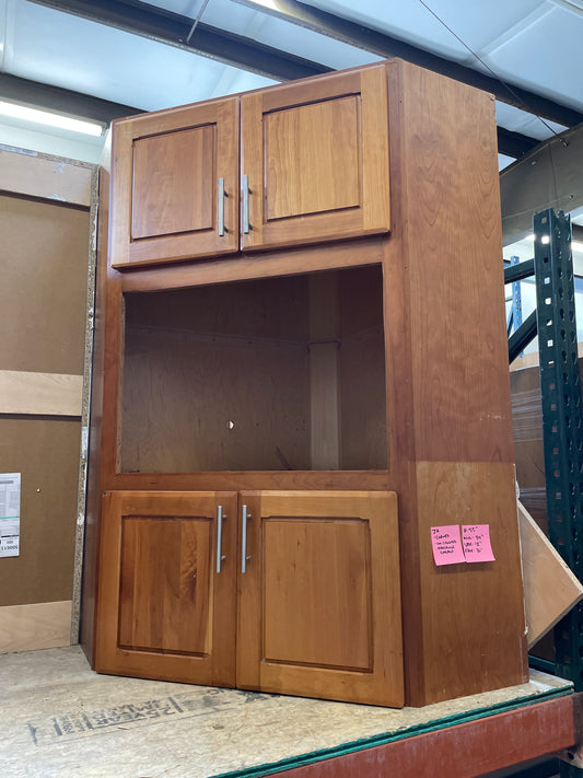 34in Appliance Garage, Cherry Stained Finish
