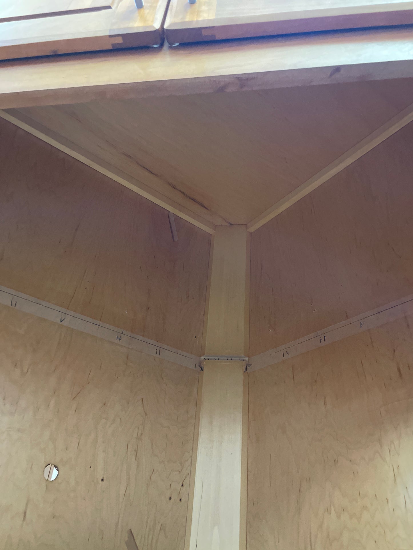 34in Appliance Garage, Cherry Stained Finish