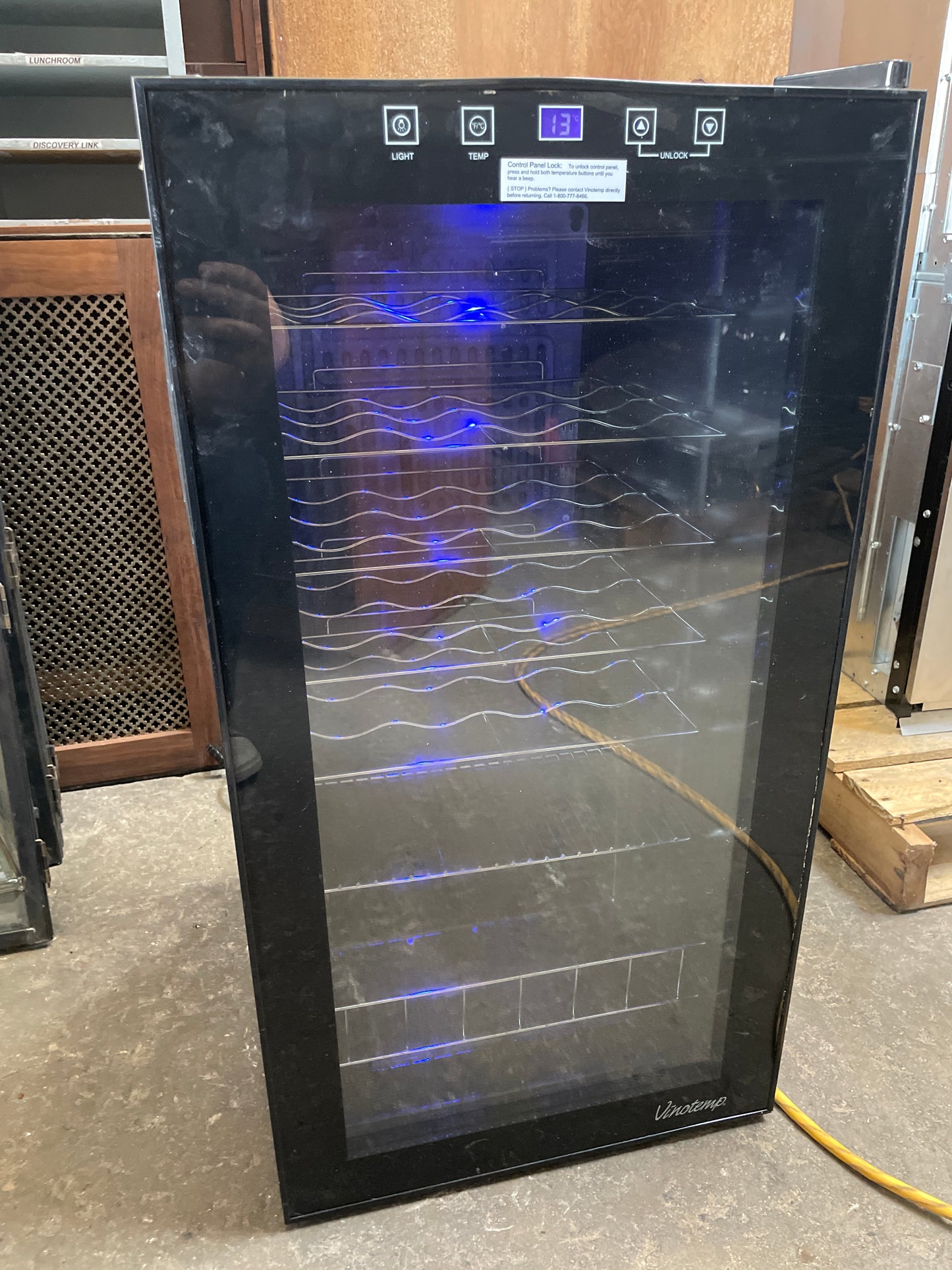 Vinotemp Wine Cooler, Model VT-27 TS, 27 Bottle Capacity