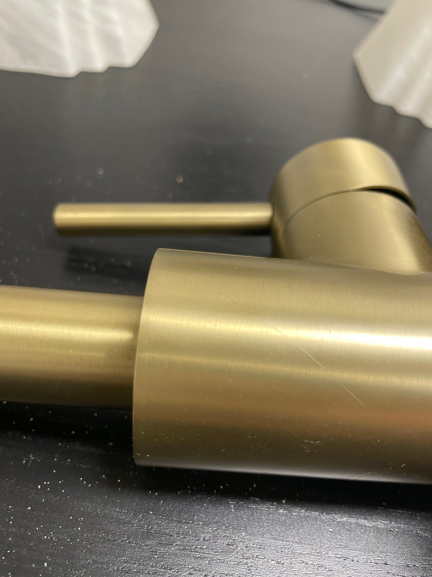 Reclaimed Single-Hole Bathroom Faucet, Brushed Gold