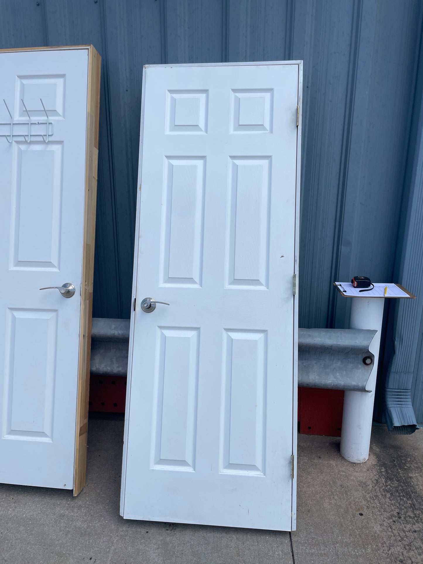 28x80 LHS Interior Hollow 6 Panel Prehung Door, White