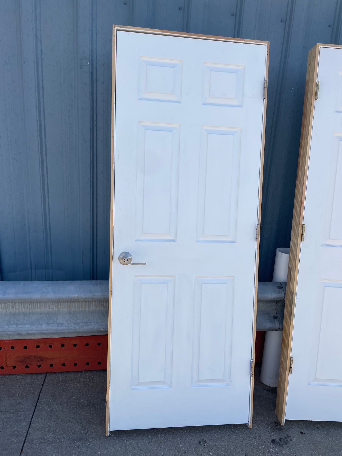 30x80 LHS Interior Hollow 6 Panel Prehung Door, White