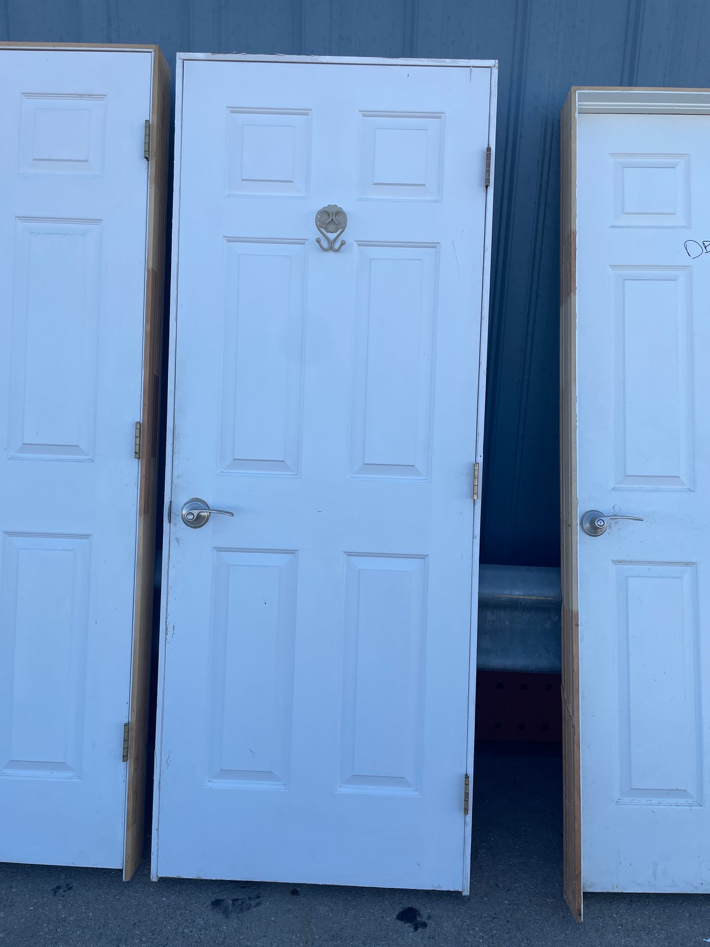 30x80 RHS Interior Hollow 6 Panel Prehung Door, White