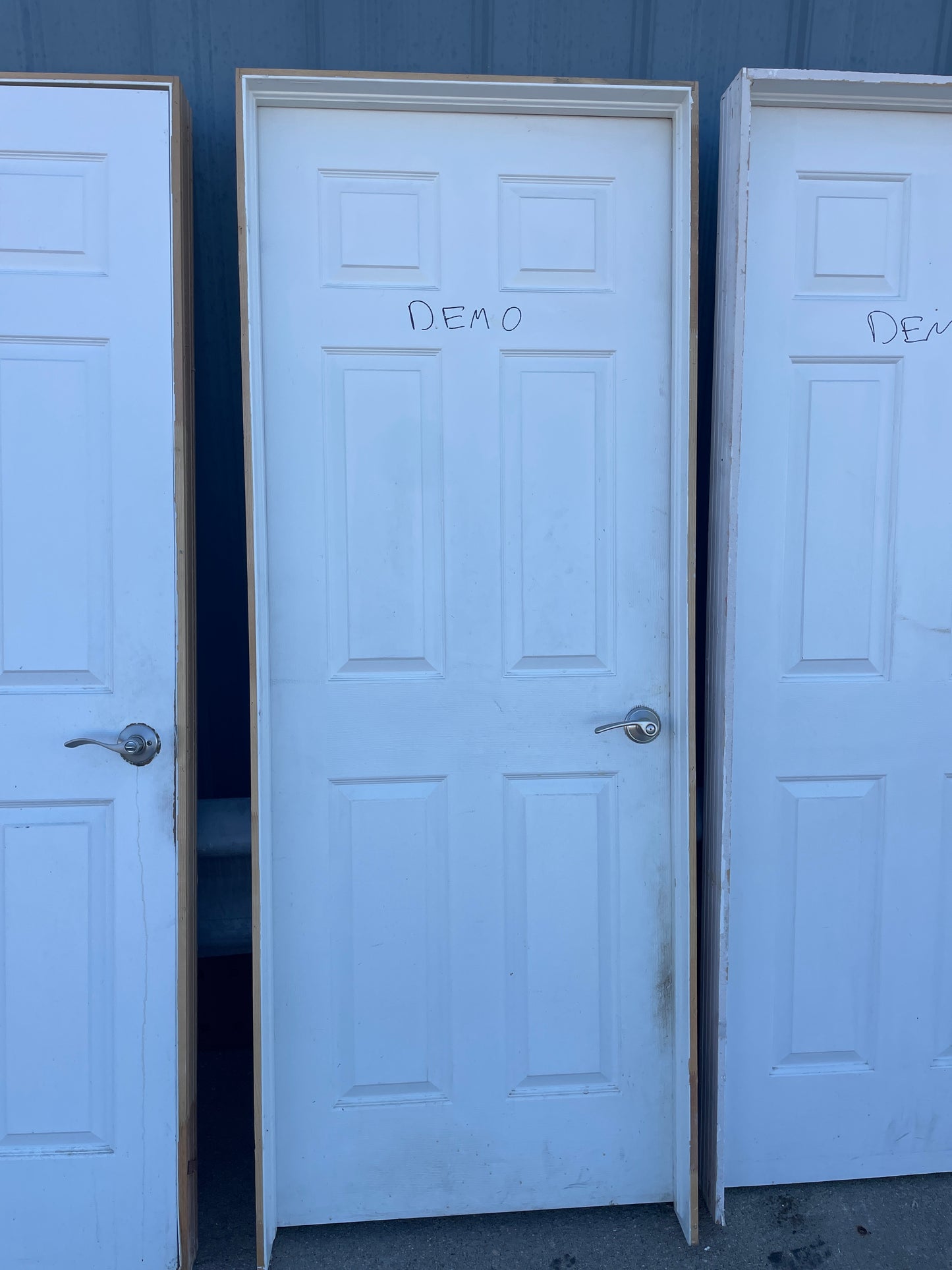 30x80 RHS Interior Hollow 6 Panel Prehung Door, White