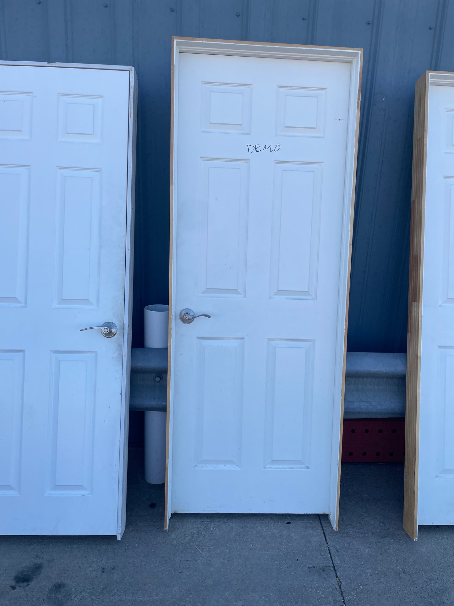 30x80 LHS Interior Hollow 6 Panel Prehung Door, White