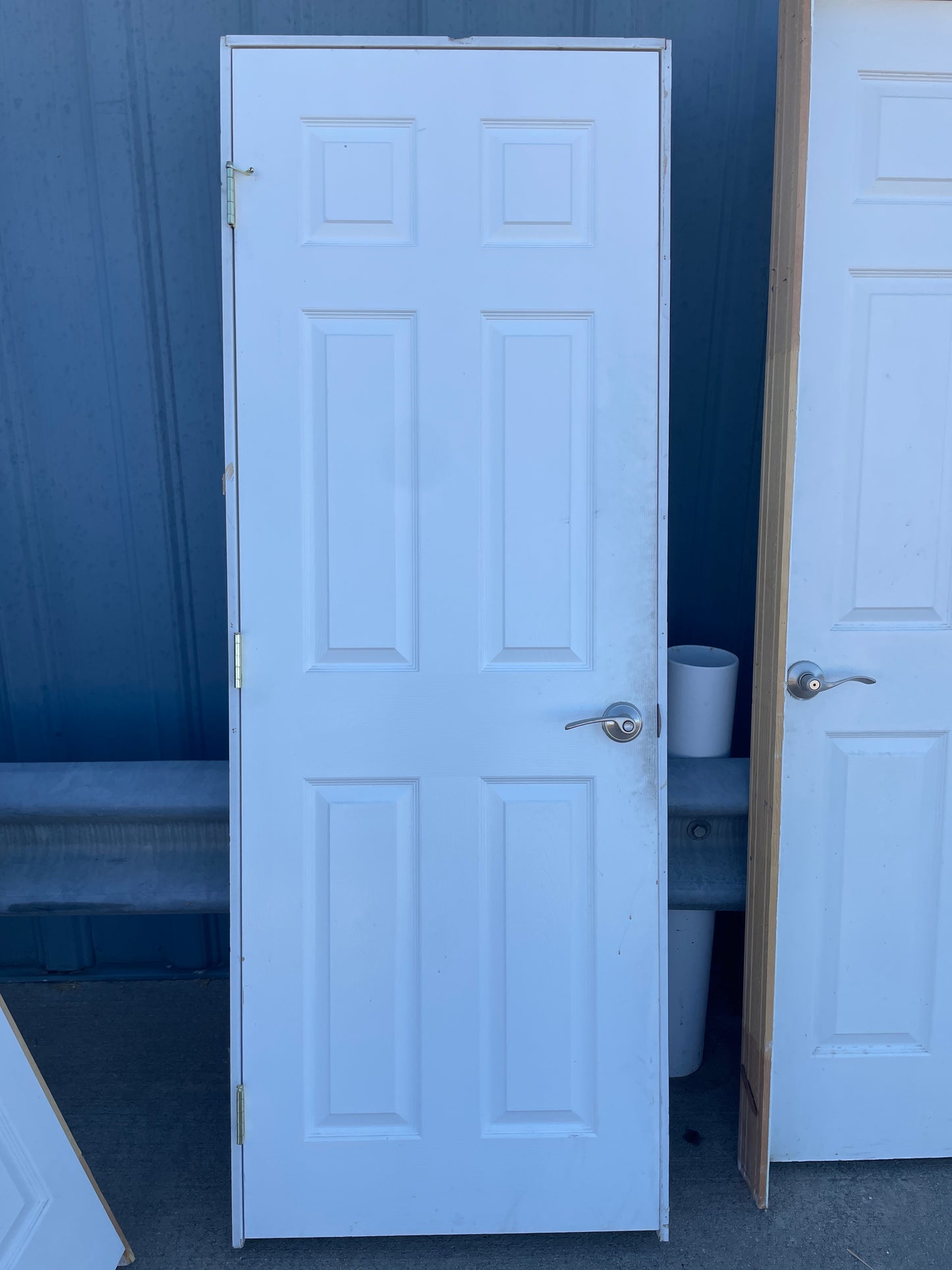 28x80 LHS Interior Hollow 6 Panel Prehung Door, White