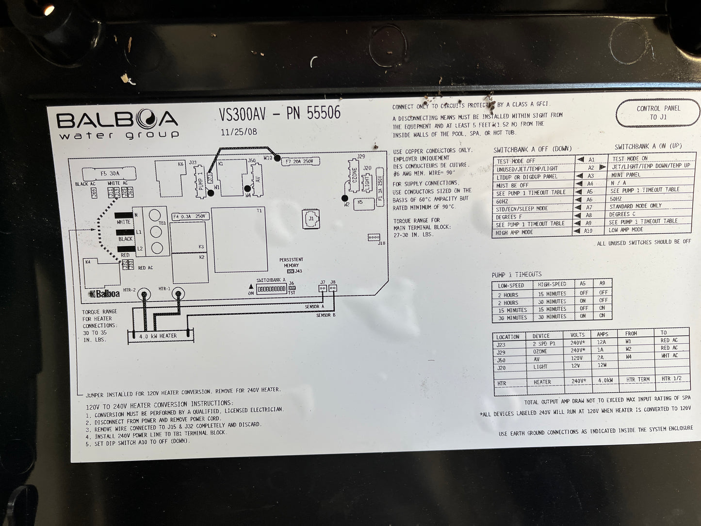Hot Tub Spa Control System + Pump Set [ID 1023.01]