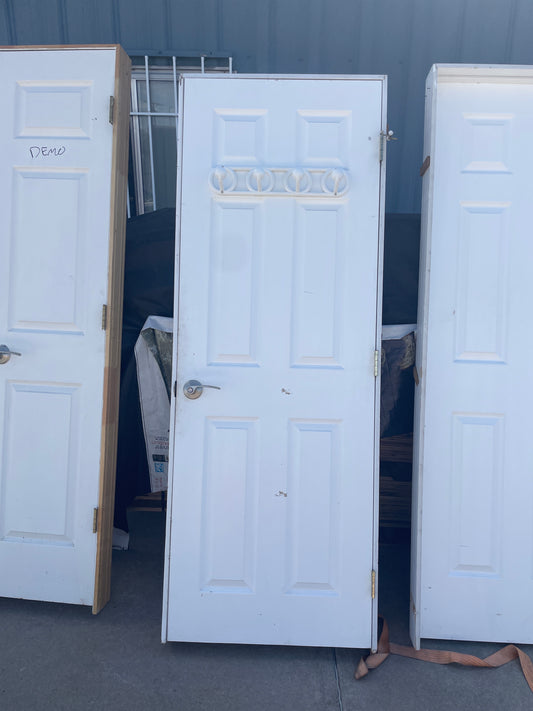 28x78 RHS Interior Hollow 6 Panel Prehung Door, White