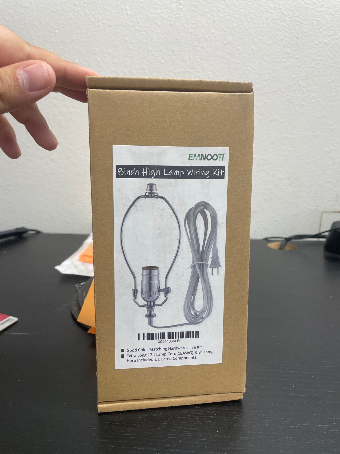 Emnooti 8 Inch Lamp Wiring Kit, New in Box