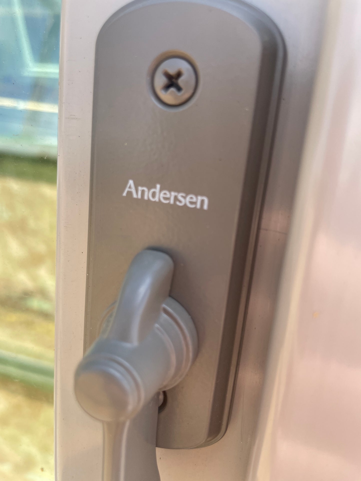 72x80 Reclaimed Andersen Sliding Glass Patio Door, Gray Vinyl