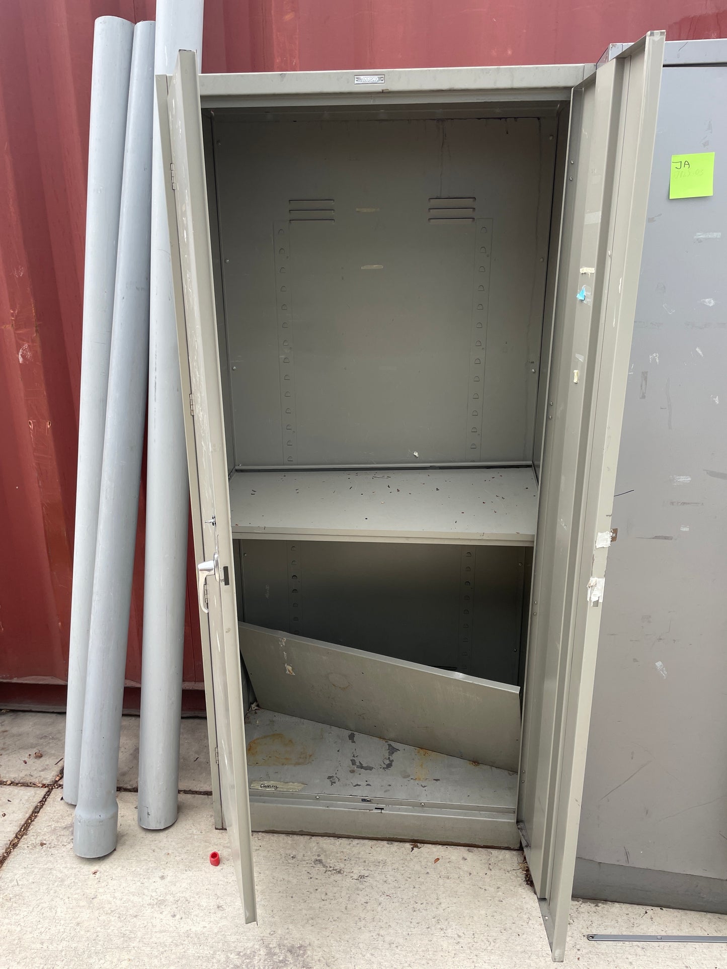 36in Metal Storage Cabinet, Gray Finish